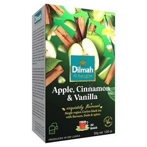 Fekete tea 20x1,5g DILMAH alma-fahéj-vanília 