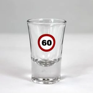 Üveg felespohár  60 Sebességkorlátozó szülinapi