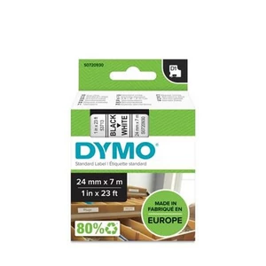 Feliratozó szalag Dymo 24mmx7m DYMO 53713/S0720930 fehér-fekete Feliratozógéphez szalagok