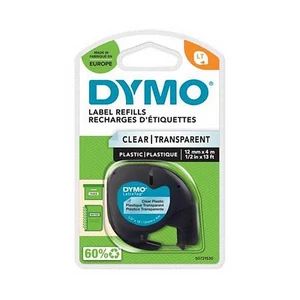 Feliratozógép szalag 12mm x 4 m, DYMO Letratag, víztiszta GD12268