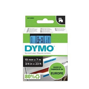 Feliratozógép szalag 19mm x 7 m, DYMO "D1", kék-fekete GD45806