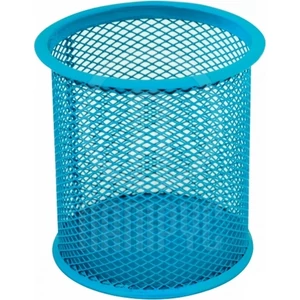 FémháLós írószertartó pohár Optima kék kerek Mérete: 85x110mm, Szín: Blue