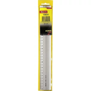 Fémvonalzó Aristo 30cm Vonalzó Alu. 30 cm / Csúszásgátló Alumínium / gumi csúszásgátlóval