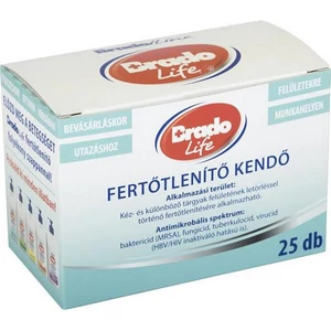 Fertőtlenítő kendő 25db BRADOLIFE 