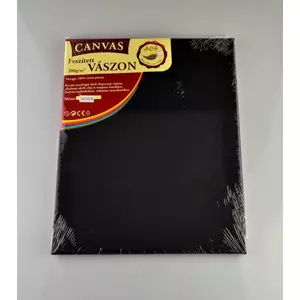 Festővászon feszített 24x30cm fekete