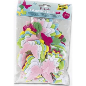 Filc anygból figurák Folia 4,5cm öntapadós 112db-os "tavasz