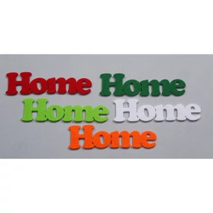 Filc felirat Home kb. 11cm 5db/cs, vegyes