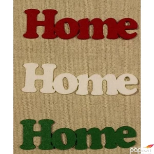 Filc felirat Home kb. 14cm 3db/cs, vegyes 