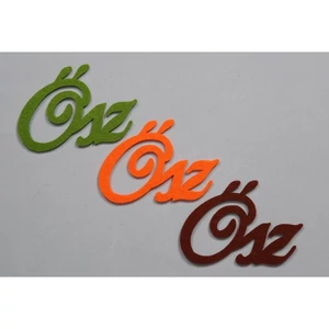 Filc felirat Ősz kb. 9,5cm 3db/cs, vegyes