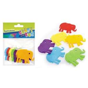 Filcfigura elefánt 6db/csomag Craft with Fun 339097
