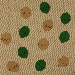 Filcfigura - Mini mogyoró (12db/cs)