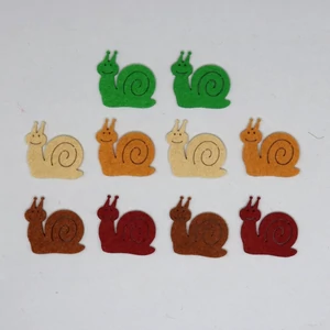 Filcfigura - mini csiga vegyes színekben