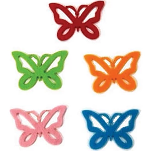 Filcfigura - áttört lepke kb. 6cm- 5db csomag