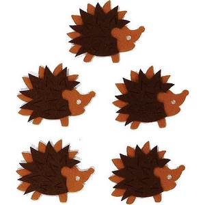 Filcfigura - süni kb. 5cm- 5db csomag őszi