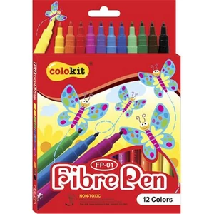 Filckészlet 12 COLOkiT Fibre Pen 12színű készlet Írószerek COLOKIT FP-01