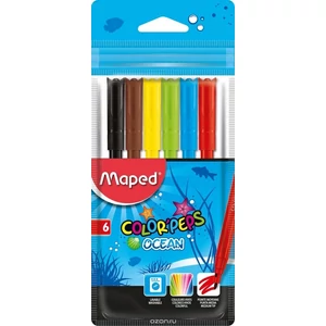 Filckészlet 6 Maped ColorPeps Ocean 2mm-es kimosható 6színű készlet Írószerek MAPED 845723