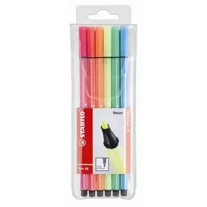 Filckészlet 6 Stabilo Pen 68 1mm-es 6db neon színű készlet Írószerek STABILO 6806-1
