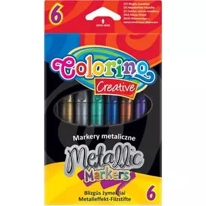 Filckészlet Colorino Creative METALLIC 6db marker, filctoll
