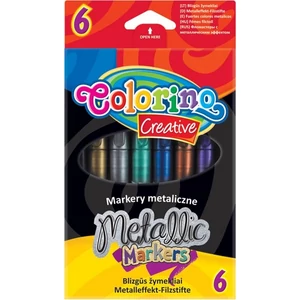 Filckészlet Colorino Creative METALLIC 6db marker, filctoll