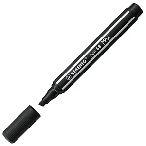 Filctoll 1-5mm Stabilo vágott hegy, Pen 68 MAX, fekete TST76846