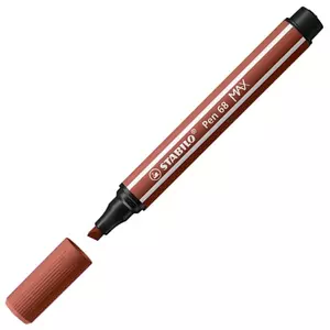 Filctoll 1-5mm Stabilo vágott hegy, Pen 68 MAX, vörösbarna