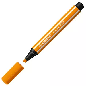 Filctoll 1-5mm Stabilo vágott hegy,Pen 68 MAX, narancssárga