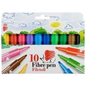Filctoll 10-es készlet Süni 1-3 mm filckészlet marker, filctoll gyerekeknek