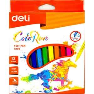 Filctoll 12 Deli ColoRun C100 vízbázisu 12db-os készlet 1.0mm