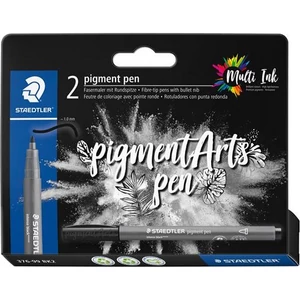 Filctoll 1mm Staedtler kúpos,Pigment pen 376, intenzív fekete TS37699BK209