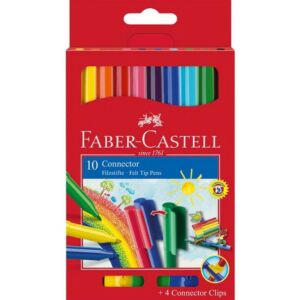 Faber-Castell filckészlet 10+4db Connector klipszes rostiron 155510
