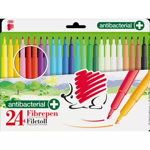 Filctoll ICO 300 24-as készlet 1mm antibakteriális Rainbow filckészlet marker, filctoll gyerekeknek