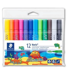 Filctoll készlet 12 Staedtler 3mm, háromszögletű, kimosható jumbo 328-B