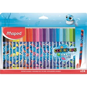 Filctoll készlet 24-es Maped 2mm, Kimosható, Color`Peps Ocean Life IMA845703