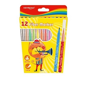 Filctoll készlet Keyroad 2mm, vegyes színekben 12 különböző szín