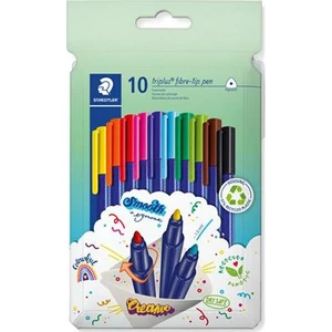 Filctoll készlet Staedtler 1 mm, Triplus 323, 10 különböző szín
