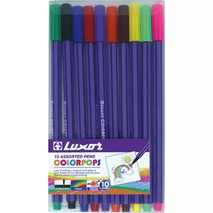 Filctoll Luxor Colorpops 1mm 10db-os marker, filctoll