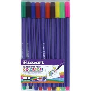 Filctoll Luxor Colorpops 1mm 10db-os marker, filctoll
