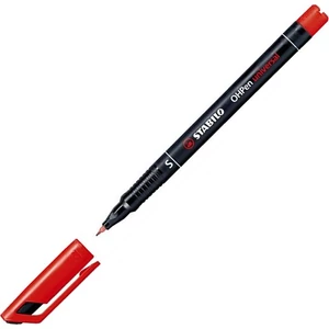 Alkoholos marker Stabilo OHP S 0,4mm tűhegyű piros Írószerek STABILO 841/40