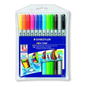 Filckészlet 12 Staedtler Noris Club 1-3mm kétvégű 12színű készlet Írószerek STAEDTLER 320 NWP12
