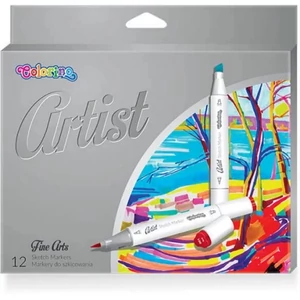 Filctollkészlet Colorino Artis 12db-os pasztellszínek