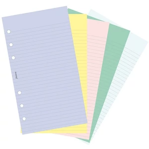 Filofax határidőnapló pótlap Jegyzetlapok vonalas vegyes színű papír kalendárium naptárbetét