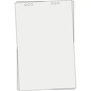 Flipchart papír 68x98cm 5x20lapos tömb,sima / sorvezetős lap 1doboz/5 tömb