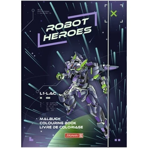 Foglalkoztató füzet kifestő Robot 18x25cm 32 lap 140g 10-48124421