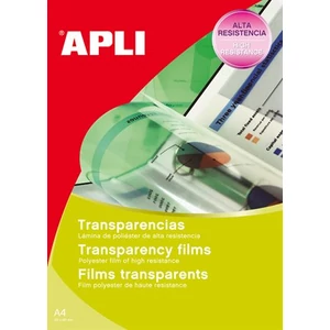 Írásvetítő fólia Apli 01080 kézzel írható A/4 