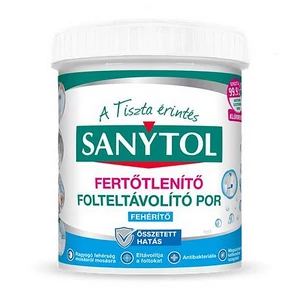 Folteltávolító-és fertőtlenítő por 450g SANYTO fehér ruhákhoz