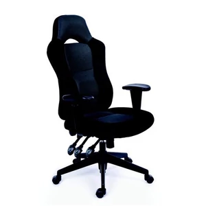Főnökiszék Mayah Racer fekete-szürke-borítás BBSZVV21