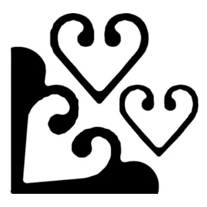 Formalyukasztó 75mm tripla szív Cre Art