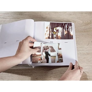 Fotóalbum 200 fotó 10x15 cm "Walther Fun Wedding" krémfehér