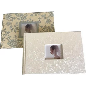 Fotóalbum 24képes fehér, ablakos, Esküvői fotóalbum BB7524 WEdding