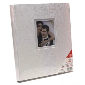 Fotóalbum esküvői 13x18cm/200 férőhelyes, könyvkötött, fehér színű [5999047342158] RCAB57200/W